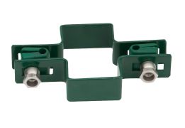 Graffa di collegamento per pali Mod. U, Colore: verde