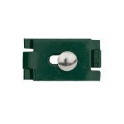 Connettore per pannello di recinzione, piatto, Finitura: rivestimento verde