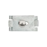 Connettore per pannello di recinzione, piatto, Finitura: zincato