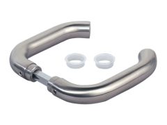 Maniglia in acciaio inox per cancelli in griglia metallica e cancello "Vario"