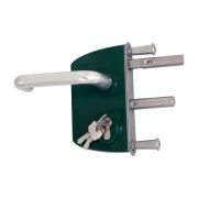 Serratura antipanico con maniglia singola, Colore: verde