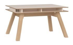 Tavolo "Sarandi" 12, beige / rovere, allungabile fino a 220 cm, 139 x 100 cm