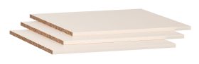 Ripiano in legno per armadio a un'anta - Set 3 pz, beige, 54 x 54 cm
