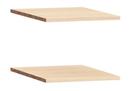 Set 2 ripiani per armadio Aegir 03/04/05/06 | Rovere naturale | Design Japandi | 3,2 x 43 x 46,1 cm
