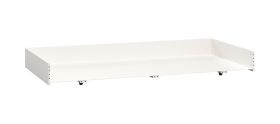 Cassetto per letto Aenna | Bianco luminoso | 21,5 x 196,5 x 85,5 cm | Design moderno