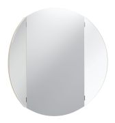 Specchio rotondo, beige, diametro: 80 cm