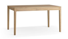 Tavolo rotondo allungabile "Olimar" 16, color rovere, due allunghe da 40 cm, 145-225 x 90 cm