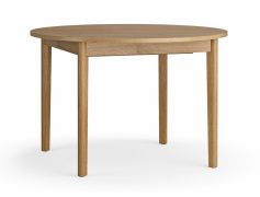 Tavolo rotondo allungabile "Olimar" 17, color rovere, gambe: legno di rovere, prolunga da 45 cm, 115-160 x 115 cm