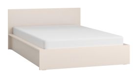 Letto alla francese "Sarandi" 31, beige, rete a doghe sollevabile, con testiera, 140 x 200 cm