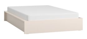 Letto alla francese, "Sarandi" 31, beige, rete a doghe sollevabile, senza testiera, 140 x 200 cm