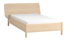 Letto singolo stile nordico con testiera Aegir 31 | Rovere | Rete a doghe elastiche | 120 x 200 cm | Per camera da letto e ospiti
