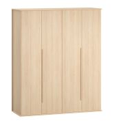 Armadio 2 ante Aegir 02 rovere | 225 x 188 x 60 cm | 3 cassetti | scomparti innovativi | LED integrato
