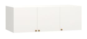 Armadio Aenna bianco | Maniglie in rovere | Design moderno | 50 x 151 x 60 cm