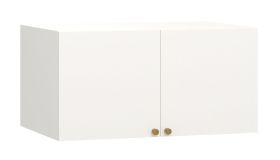 Armadio Aenna bianco | Maniglie rovere | 50 x 100,5 x 60 cm | Design moderno e luminoso