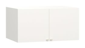 Armadio Aenna bianco | Maniglie bianche | 50 x 100,5 x 60 cm | Design moderno e compatto
