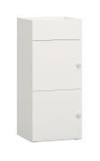 Cassettiera "Aenna" 123 | 1 sportello | 2 vani aperti | Bianco | 90 x 40 x 34 cm