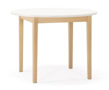 Tavolo rotondo "Espinillo" 02, Faggio, allungabile fino a 140 cm, diametro: 100 cm