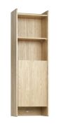 Pensile a giorno Mirinay 08 rovere | 1 anta battente | 4 scomparti | Sistema Soft-Close | 44 x 30 x 140 cm