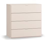 Cassettiera "Tacuarembo" 21 beige | 4 cassetti | LED touch | Soft-Close | 90 x 47 x 90 cm