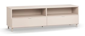 Mobile porta TV Tacuarembo beige | 2 cassetti e 2 scomparti | Sistema Soft-Close | 180 x 47 x 55,5 cm