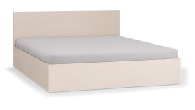 Letto matrimoniale "Tacuarembo" 28 beige | Vano contenitore | Rete a doghe sollevabile | 160 x 200 cm