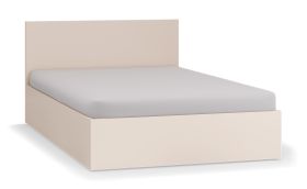 Letto una piazza e mezza Tacuarembo 30 beige | Vano contenitore biancheria | Rete a doghe sollevabile | 120 x 200 cm