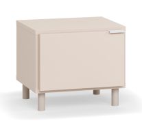 Comodino "Tacuarembo" 33 beige | 2 scomparti | 1 anta battente | Sistema Soft-Close | 45 x 40 x 39 cm