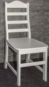 Sedia da pranzo Junco 245 | Pino massiccio bianco | Design moderno | 45 x 50 x 100 cm