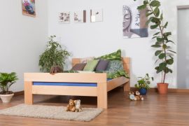 Letto matrimoniale francese Easy Premium Line K6 | Faggio massiccio naturale | 140 x 200 cm | Design moderno