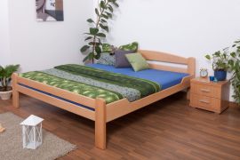 Letto king size "Easy Premium Line" K4 in faggio massello naturale, 180 x 200 cm