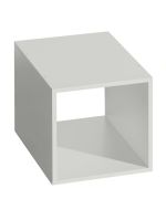 Cubotto compatto "Jakob" grigio | Salvaspazio elegante | 37 x 37 x 42 cm