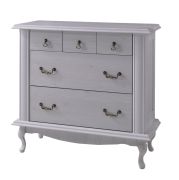 Cassettiera Bignona 13 cassetti | Pino bianco | 89 x 95 x 47 cm | Design rustico ed elegante