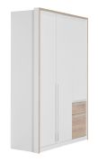 Armadio a battente Cerdanyola 02 | Rovere/Bianco | 216 x 147 x 56 cm | 3 ante, 2 cassetti