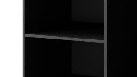 Set di 4 ripiani per armadio Bainton | Design moderno nero | Spessore 16 mm | Materiale laminato
