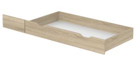 Cassettone sottile per letto matrimoniale | Marrone rovere | 21 x 72 x 138 cm | Design moderno e funzionale
