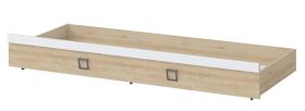 Letto estraibile Benjamin | Faggio e bianco | 80 x 190 cm | Salvaspazio per camerette moderne