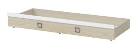 Letto estraibile cameretta Benjamin | Frassino/Bianco | 80 x 190 cm | Design moderno e funzionale
