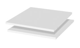 Set 2 ripiani "Falefa" 12 per armadio | Avorio elegante | 65 x 32 cm | Design raffinato