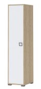 Armadio cameretta battente "Benjamin" 10 | Faggio/Bianco | 198 x 44 x 56 cm | Stile moderno e funzionale
