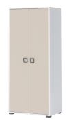 Cameretta - Armadio ad ante battenti "Benjamin" 12, bianco / crema - 198 x 84 x 56 cm (h x l x p)