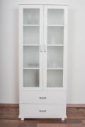 Armadio Columba 02 | Pino massiccio laccato bianco | 195 x 80 x 50 cm | Design moderno