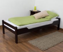Letto singolo Easy Premium Line K1/1n | Faggio massello testa di moro | 90 x 200 cm | Design moderno e robusto
