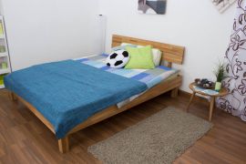 Letto futon in rovere massello oliato 160 x 200 cm | Design moderno | Alta stabilità | Facile da montare