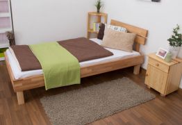 Letto futon in faggio massello oliato 90 x 200 cm | Design moderno | Struttura robusta