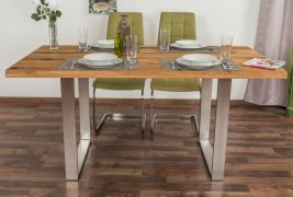 Tavolo da pranzo Nature 414 | Rovere massello oliato | Piano liscio | 160 x 90 cm