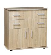 Cassettiera salvaspazio Tandil 05 | Rovere Sonoma | 94 x 94 x 45 cm | Design moderno e funzionale