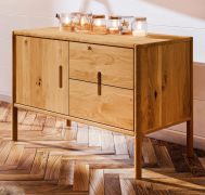 Cassettiera Wellsford 13 | Rovere massello selvatico oliato | 64 x 97 x 46 cm | Design premium