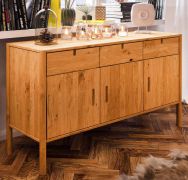 Cassettiera Wellsford 27 | Rovere selvatico oliato | 79 x 142 x 46 cm | Design elegante