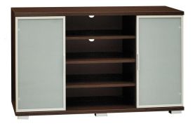 Scaffale Trelew 19 | wengé/acero | 83 x 138 x 41 cm | Design moderno e robusto