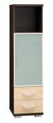 Scaffale Trelew 22 | wengé e acero | 156 x 40 x 41 cm | Design moderno e pratico